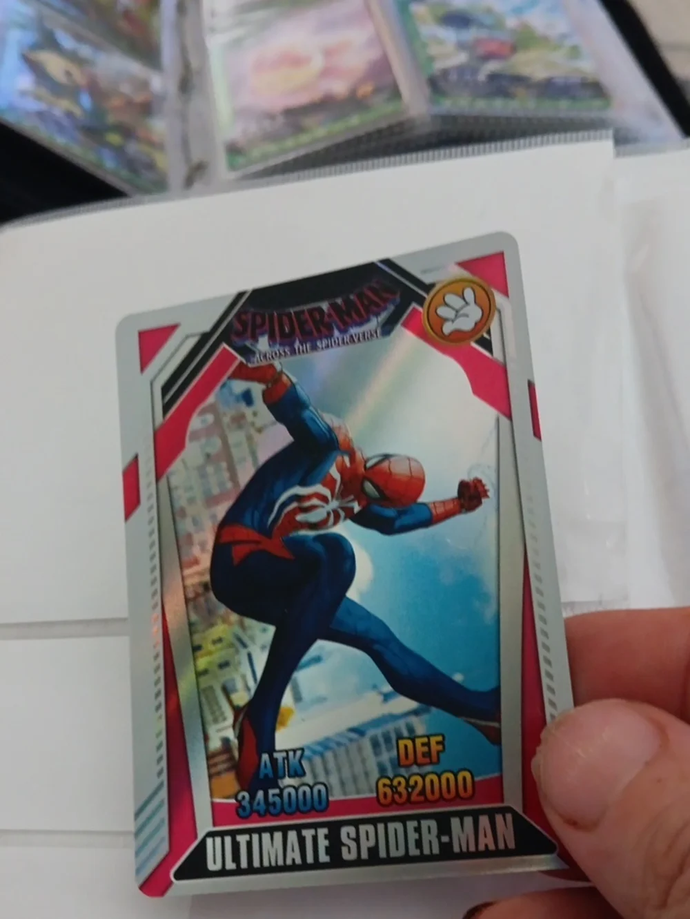 Marvel Ultimate Spider-Man Trading Card - Blue & Red